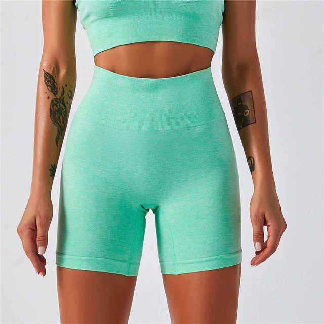 Women's Fitness Leggings Shorts – High-Waist Active Wear