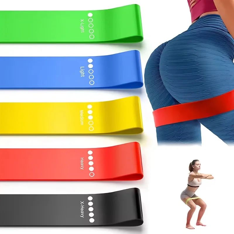 Resistance Bands 5 Levels 10–40LB – Yoga, Pilates & Strength Training