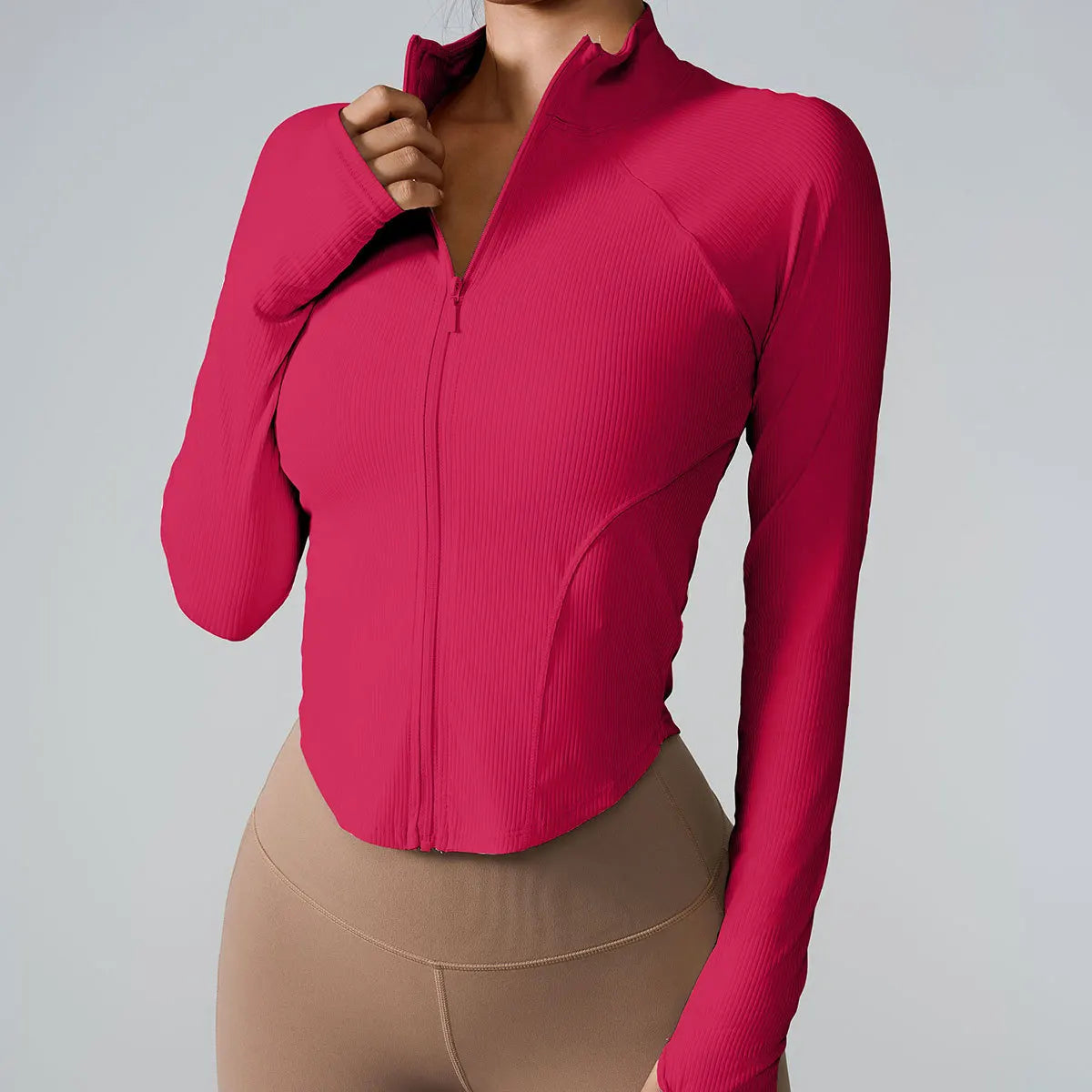 Women's Ribbed Workout Top