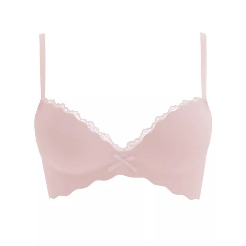 Seamless Push-Up Wireless Bra Set for Small Bust