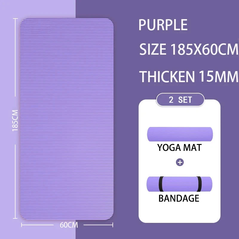 20MM Extra Thick Anti-Slip Yoga Mat – Women&