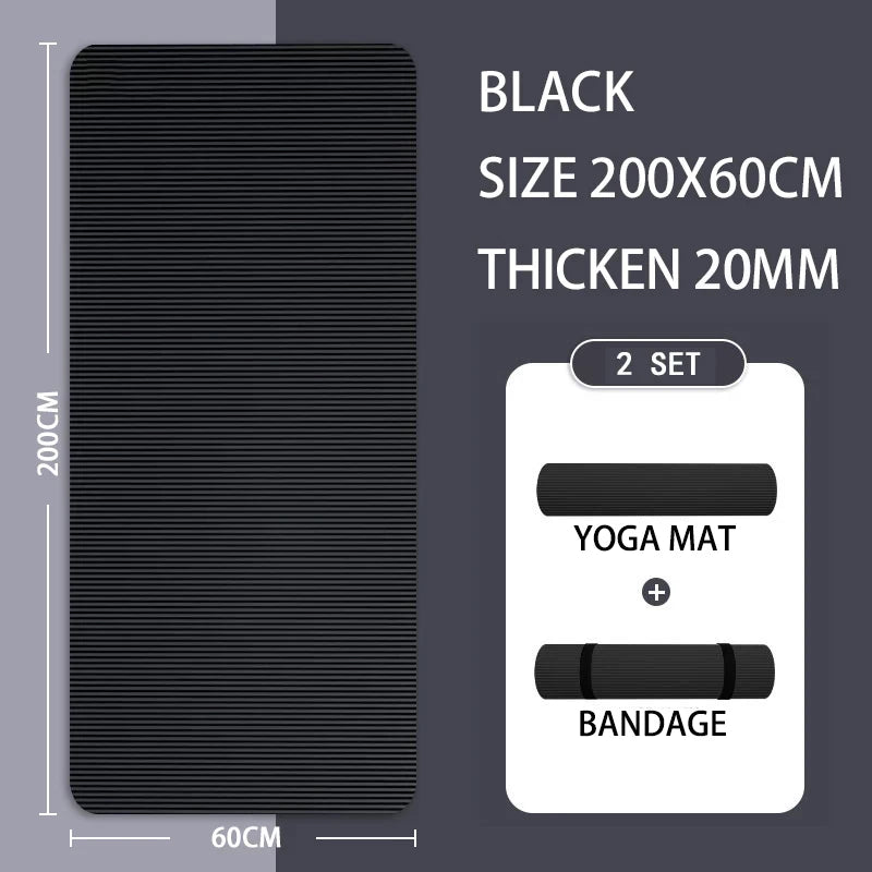 20MM Extra Thick Anti-Slip Yoga Mat – Women&