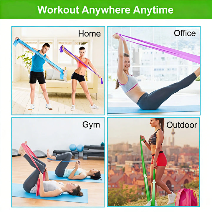 Portable Yoga &amp; Pilates Hip Circle Resistance Band – Latex Fitness Belt