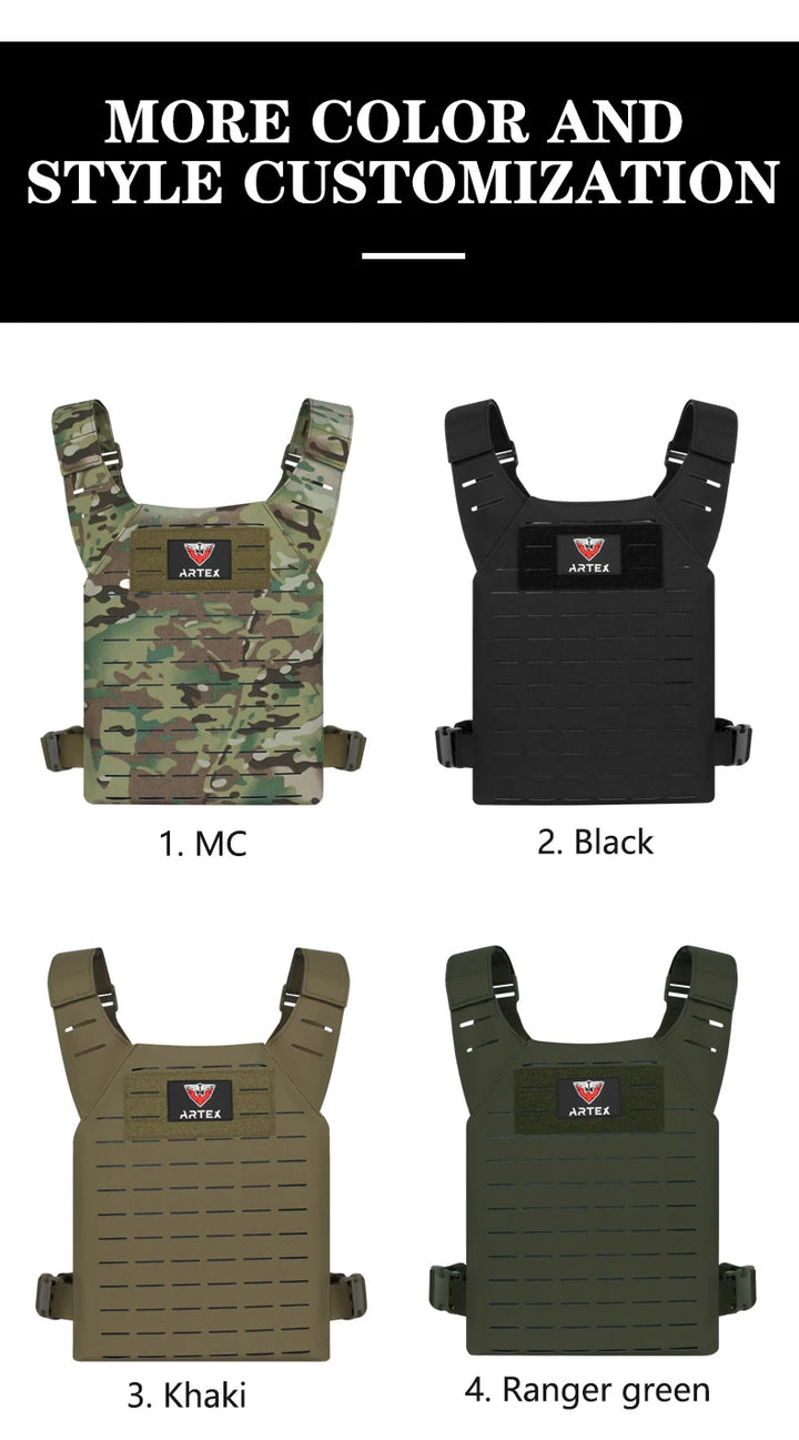 ARTEX Simple Weighted Vest Men Womens Weighted Vest for Walking Running Training Rucking Adjustable Weight Vest tactical vests