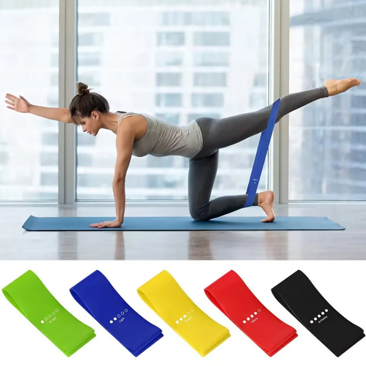 Resistance Bands 5 Levels 10–40LB – Yoga, Pilates &amp; Strength Training