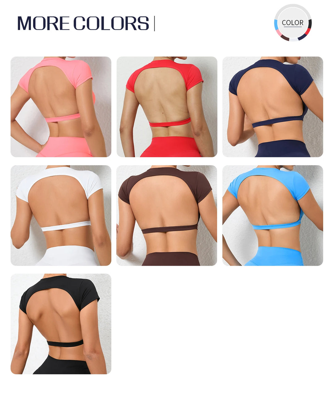 Backless Sports Shirt for Women