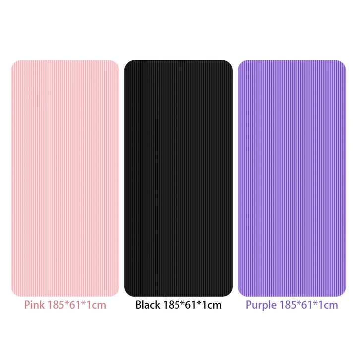 Yoga Mat Non Slip Exercise Mat Thick Solid Color Fitness Mat Yoga Workout Mat Multi-Function for Home Gym