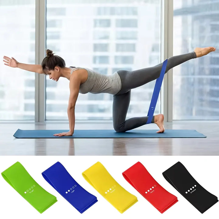 Resistance Bands 5 Levels 10–40LB – Yoga, Pilates &amp; Strength Training