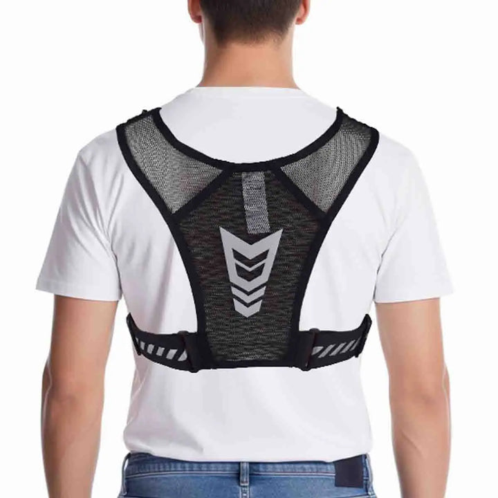 Adjustable Weighted Vest for Running &amp; Fitness, Unisex Workout Vest with Reflective Strips, Breathable Strength Training Jacket