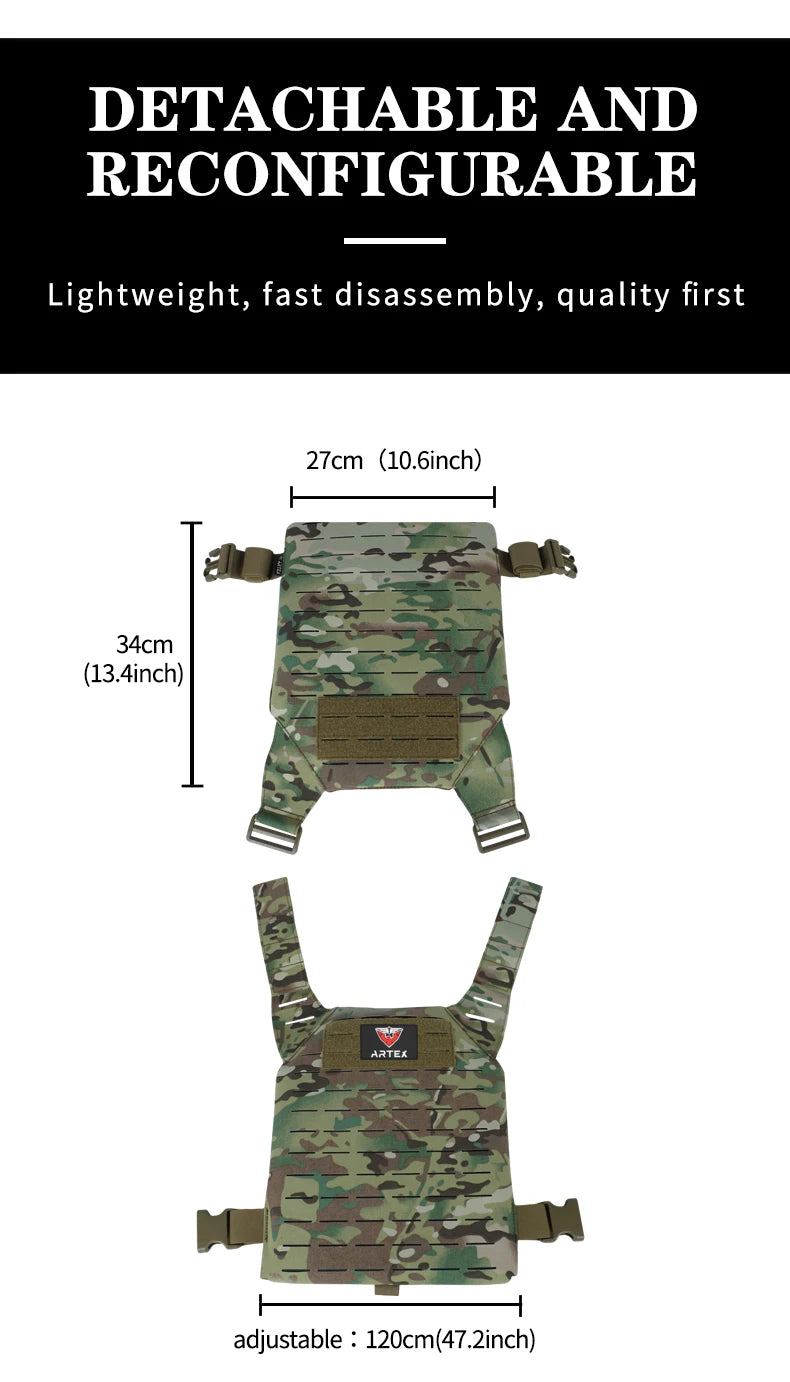 ARTEX Simple Weighted Vest Men Womens Weighted Vest for Walking Running Training Rucking Adjustable Weight Vest tactical vests
