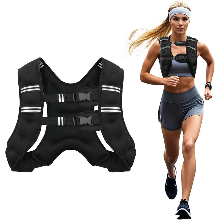 Weighted Vest with Reflective Stripes