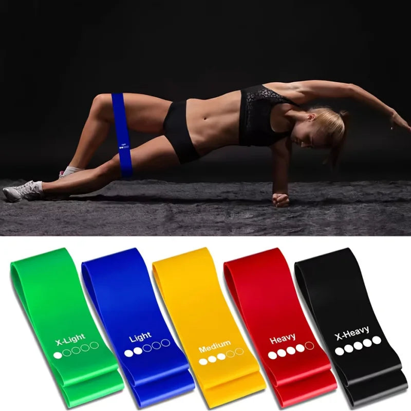 Resistance Bands 5 Levels 10–40LB – Yoga, Pilates &amp; Strength Training