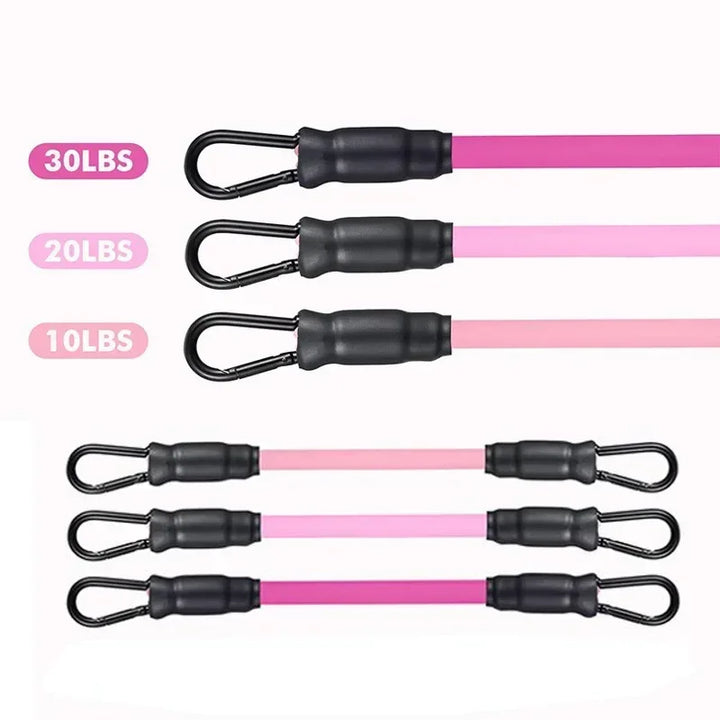 Resistance Band Set with Ankle Straps – Home Gym Fitness Kit