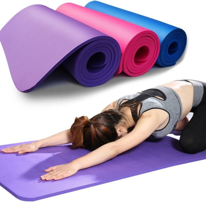 Anti-Slip Sports Fitness Yoga Mat – 3MM–6MM EVA Foam (Multi-Color)