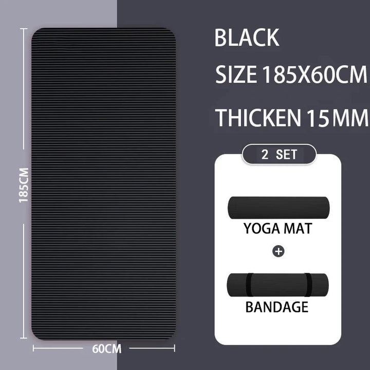 20MM Extra Thick Anti-Slip Yoga Mat – Women&